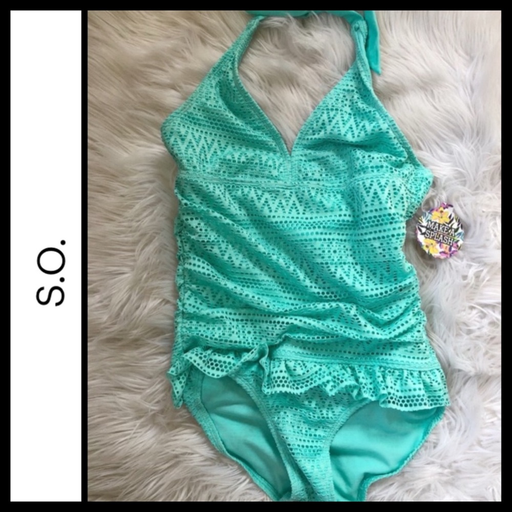 NWT Kohl’s SO Girl’s Crochet Swimsuit